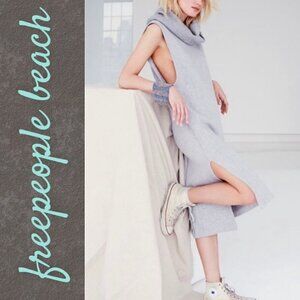 Free People Gray Midi Dress